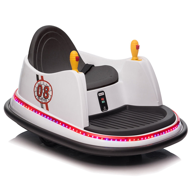 LEADZM 6V 7A.h Electric Bumper Car in White