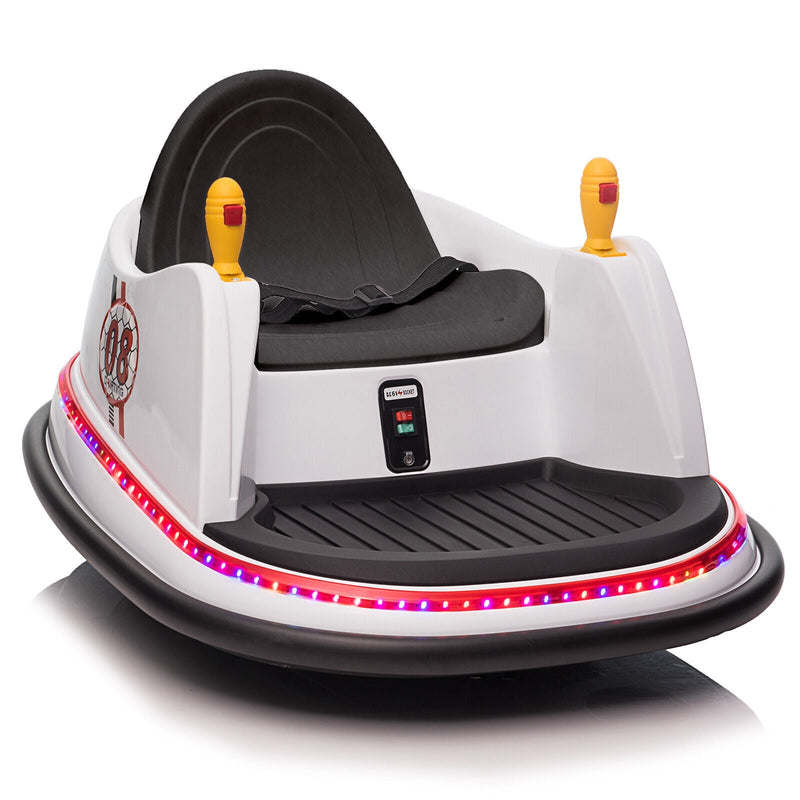 LEADZM 6V 7A.h Electric Bumper Car in White