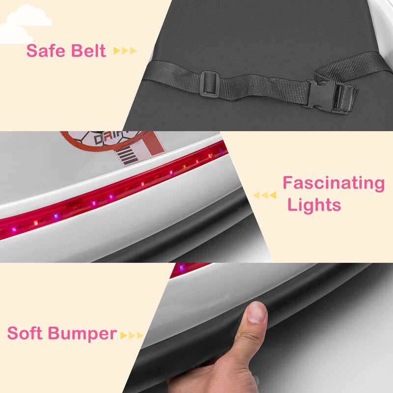 LEADZM 6V 7A.h Electric Bumper Car in White