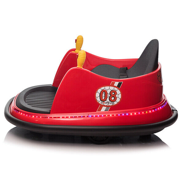 LEADZM 6V 7A.h Red Bumper Car - Electric Ride-On Toy for Kids