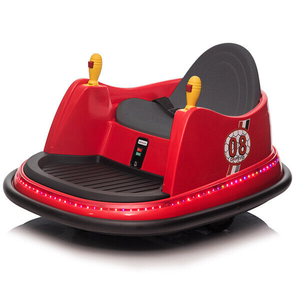 LEADZM 6V 7A.h Red Bumper Car - Exciting Fun for Kids!