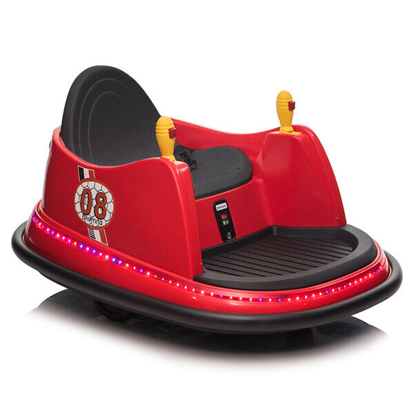 LEADZM 6V 7A.h Red Bumper Car - Exciting Fun for Kids!