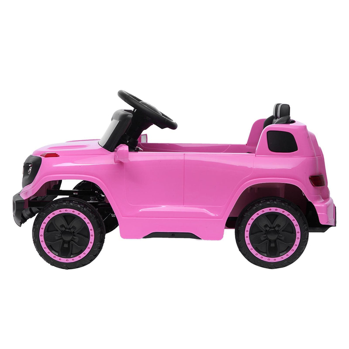 Leadzm 6V Electric Ride-On Truck for Kids with Remote Control, LED Lights, and Seat Belt