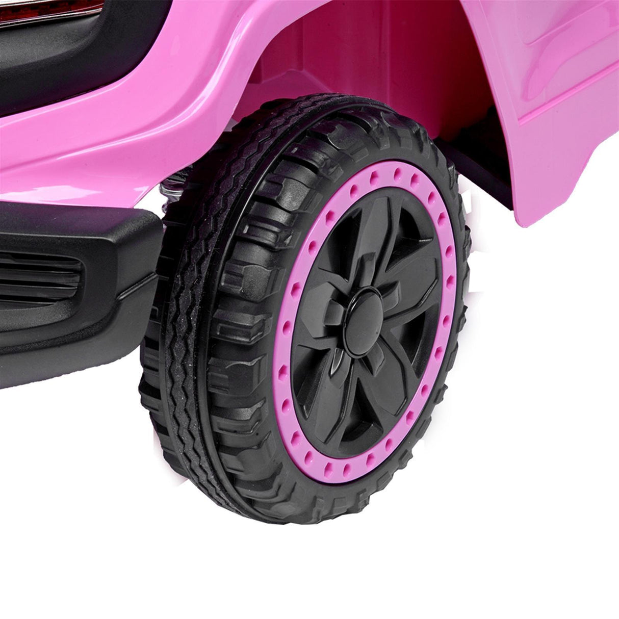 Leadzm 6V Electric Ride-On Truck for Kids with Remote Control, LED Lights, and Seat Belt