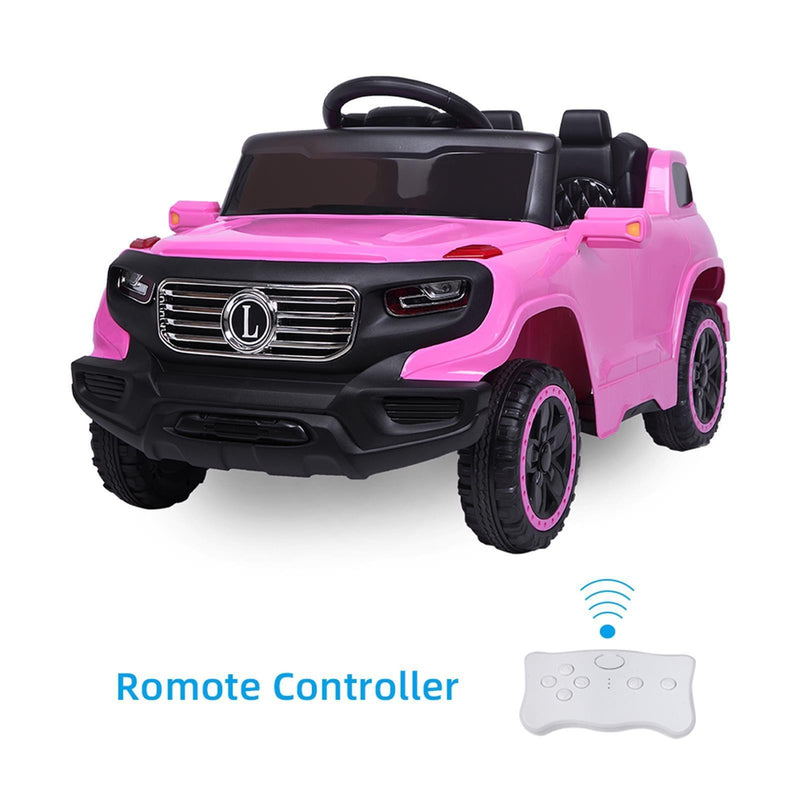 Leadzm Electric Kids Ride On Car with Remote Control, Music and Lights - Perfect Gift for Children