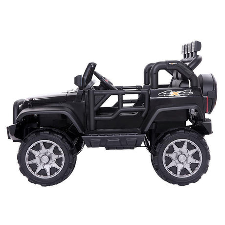Leadzm LZ-12 12V Kids Ride on Car Toy with Remote Control - Black