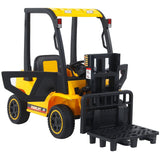 LED-Equipped Electric Forklift Toy with Battery-Powered Lifting Rod