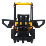 LED-Equipped Electric Forklift Toy with Battery-Powered Lifting Rod