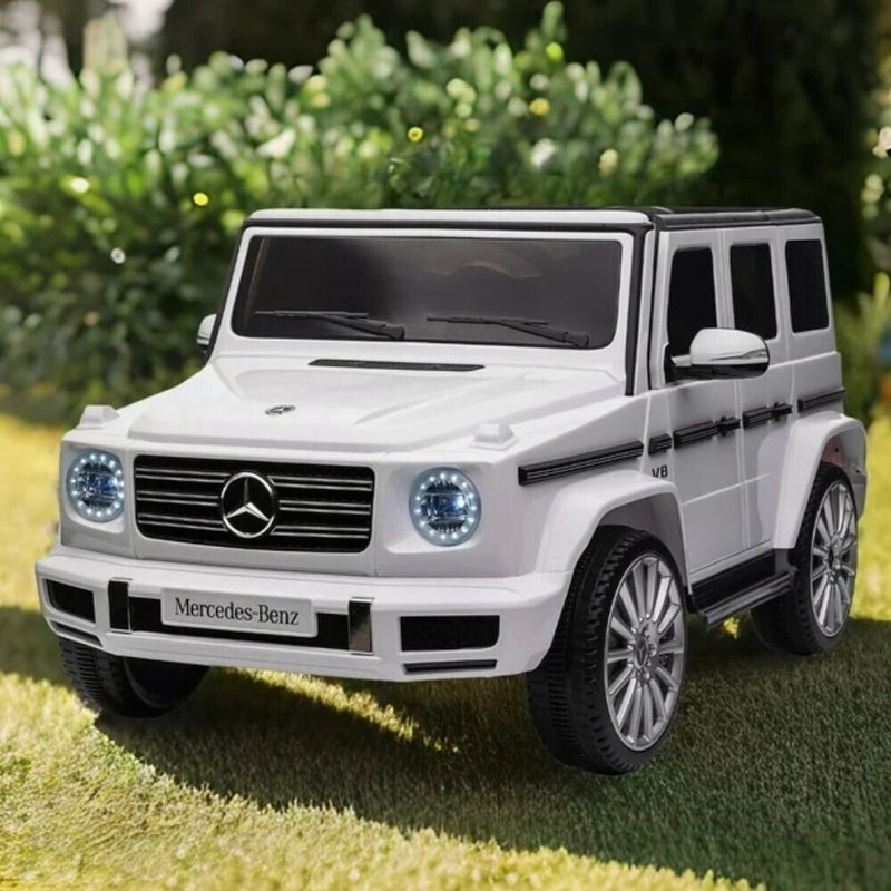 Mercedes-Benz G500 Licensed Electric Kids Ride-On Car with Remote Control and LED Lights - 12V
