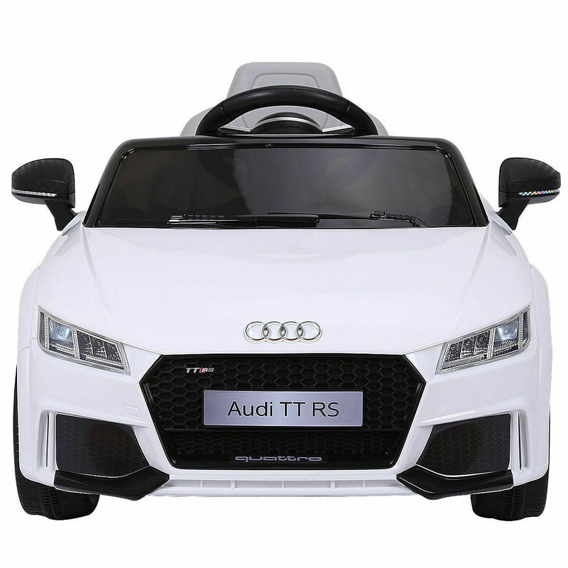 Licensed 12V Audi TT RS Remote Control Electric Ride-On Car for Kids with MP3 Player - White