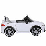 Licensed 12V Audi TT RS Remote Control Electric Ride-On Car for Kids with MP3 Player - White