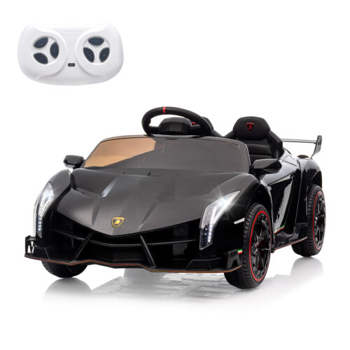 Licensed 12V Lamborghini 2-Seater Electric Ride-On Car for Kids with Remote Control
