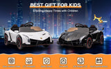 Licensed 12V Lamborghini 2-Seater Kids Ride On Car - Black