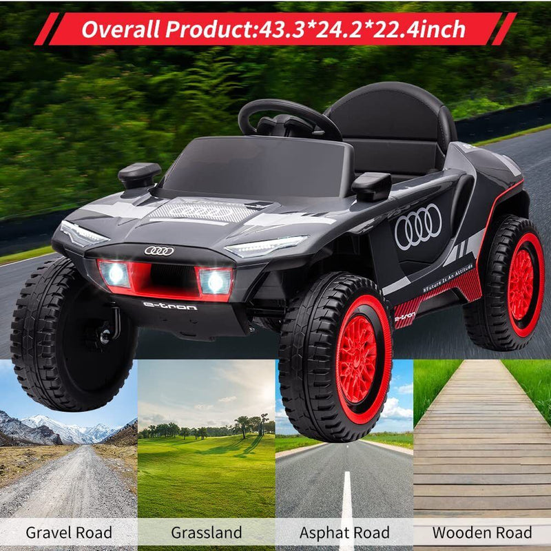 Licensed 12V Sporting Car for Kids with Remote Control and 2 Speed Options
