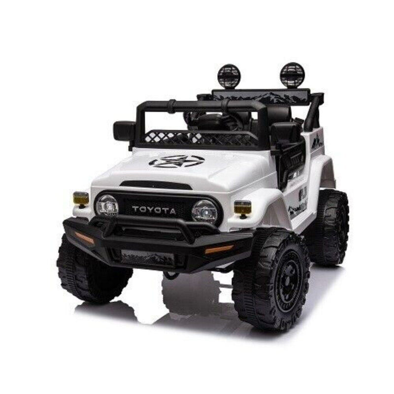 Licensed 12V Toyota FJ Cruiser Electric Ride-On Car for Kids with Remote Control and LED Lights