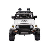 Licensed 12V Toyota FJ Cruiser Electric Ride-On Car for Kids with Remote Control and LED Lights