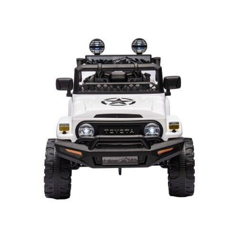 Licensed 12V Toyota FJ Cruiser Electric Ride-On Car for Kids with Remote Control and LED Lights