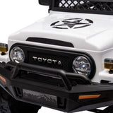 Licensed 12V Toyota FJ Cruiser Electric Ride-On Car for Kids with Remote Control and LED Lights
