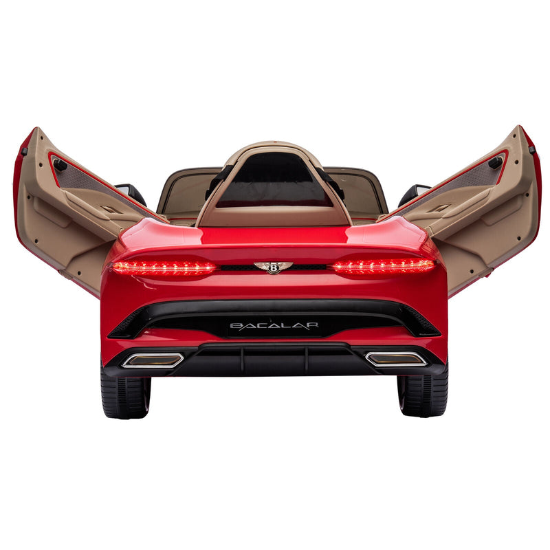 Licensed 2.4G Kids Ride On Car with 3 Speeds - Electric 12V Bentley Red