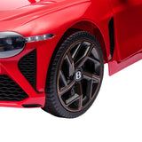 Licensed 2.4G Kids Ride On Car with 3 Speeds - Electric 12V Bentley Red