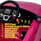 Licensed Audi 12V Electric Ride-On Car for Kids with Remote Control and MP3 Player - Available in Multiple Colors