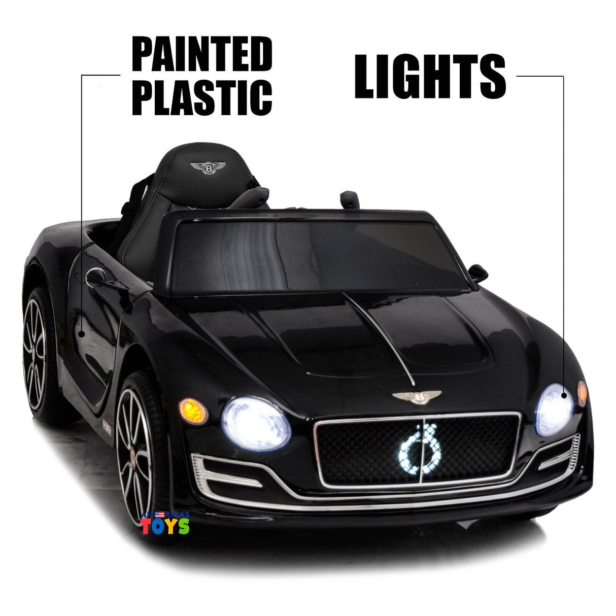 Licensed Bentley 12V Ride On Car with Radio, Remote Control, MP3 Player - Available in Multiple Colors for Kids