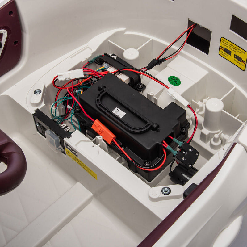 Licensed Bentley 2.4G Electric Ride-On Car for Kids - 3 Speeds, Remote Control, 12V Battery, Red