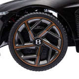 Licensed Bentley 2.4G RC Kids Ride On Car with 3 Speeds - Electric 12V 7A in Sleek Black
