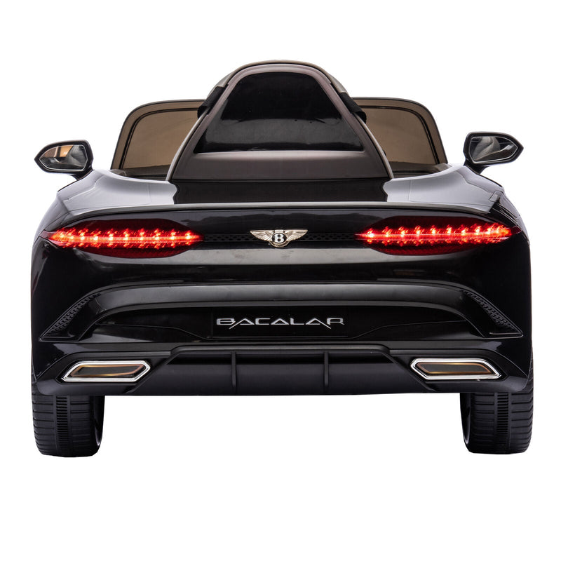 Licensed Bentley 2.4G RC Kids Ride On Car with 3 Speeds - Electric 12V 7A in Sleek Black