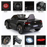12V Licensed Bentley Electric Kids Ride On Car with Remote Control and LED Lights