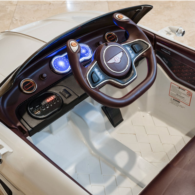 Licensed Bentley Kids Ride-On Car with Remote Control - Battery Powered Electric Toy