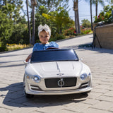 Licensed Bentley Style 12V Electric Ride-On Car for Kids with Remote Control