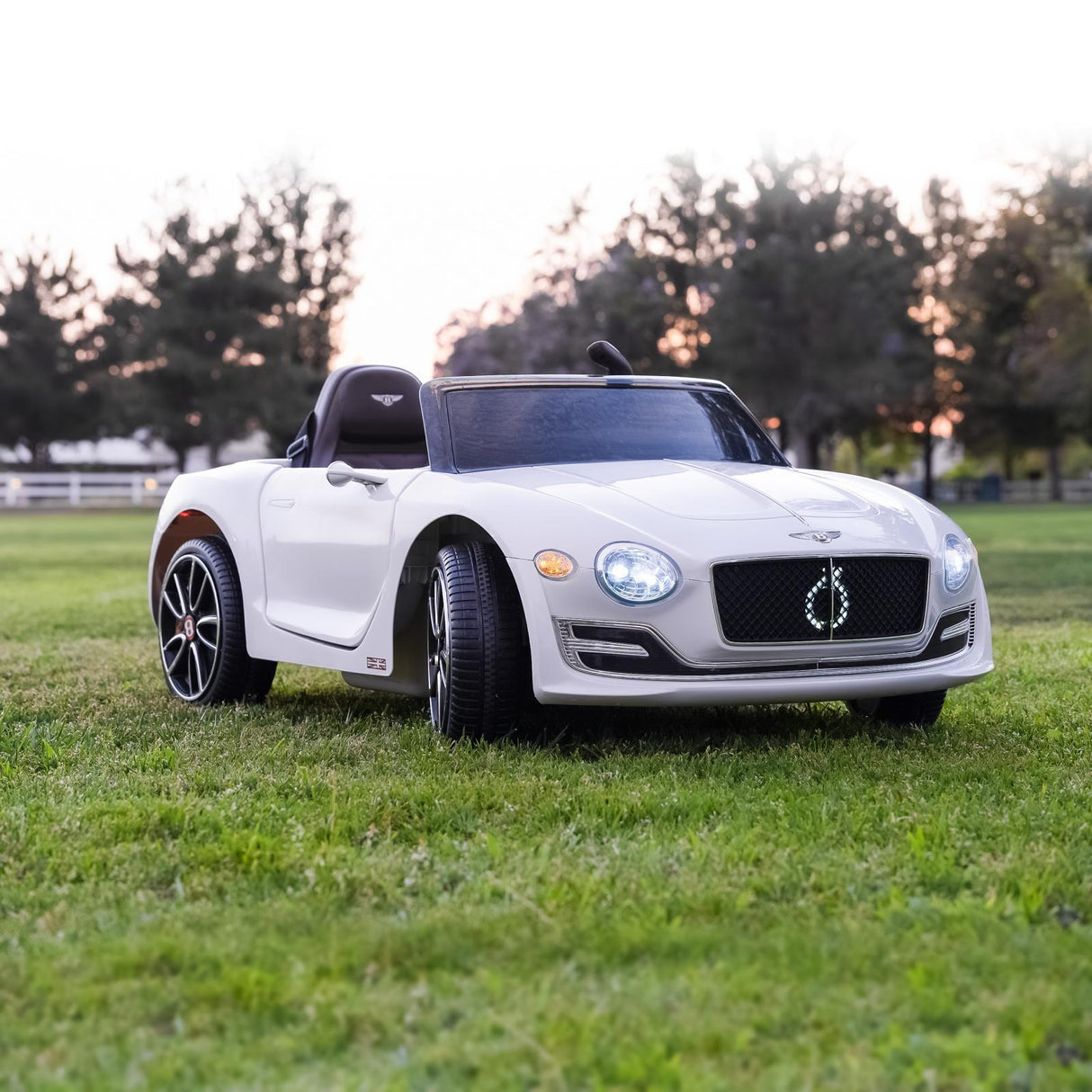 Licensed Bentley Style Electric Ride-On Car for Kids with Remote Control, LED Lights, and MP3 Player