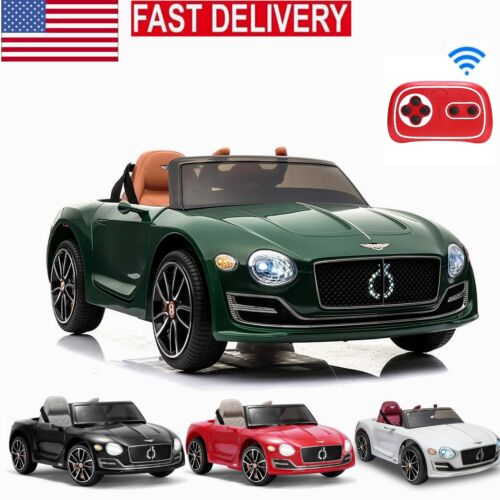 Licensed Bentley Style 12V Electric Ride On Car for Kids with Remote Control - Perfect Gift!