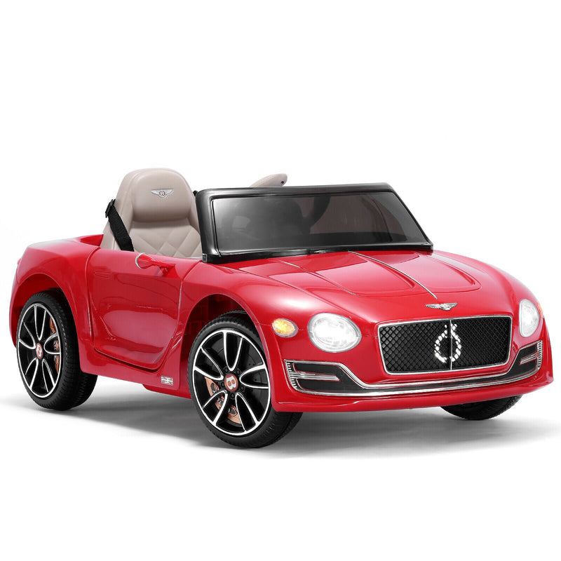 Licensed Bentley Style Electric Ride-On Car for Kids with Remote Control, LED Lights, and MP3 Player