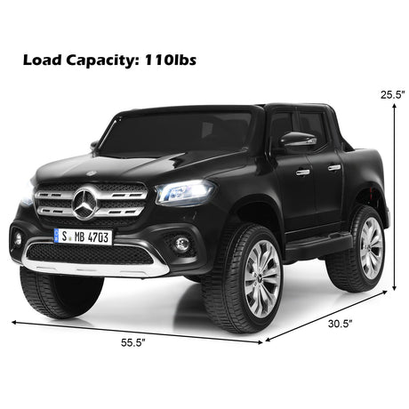 Licensed Benz Electric Ride-On Car for Kids - 2 Seater Toy Vehicle
