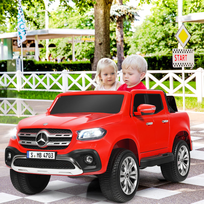 Licensed Benz Electric Ride-On Car for Kids - 2 Seater Toy Vehicle