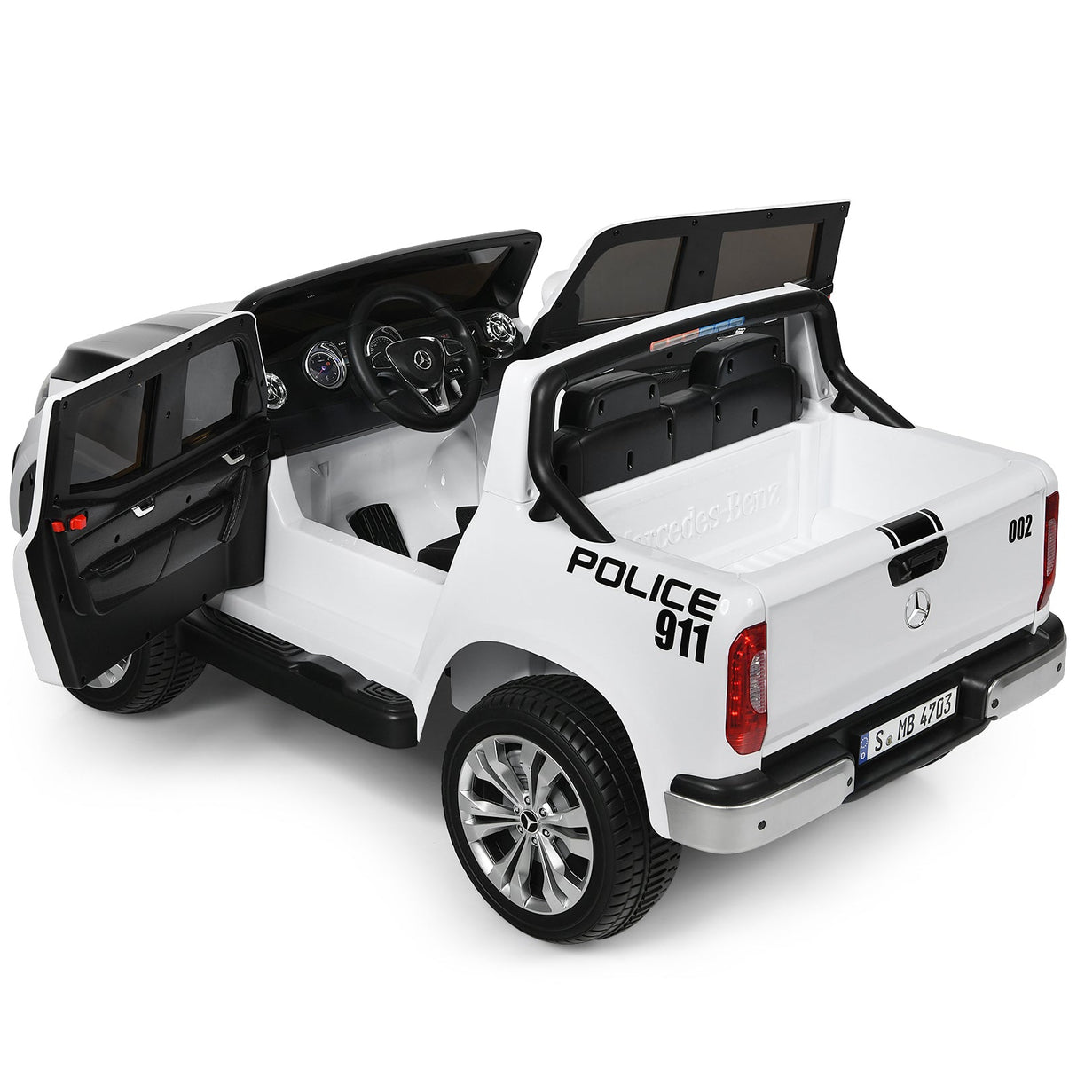 Licensed Benz Electric Ride-On Car for Kids - 2 Seater Toy Vehicle