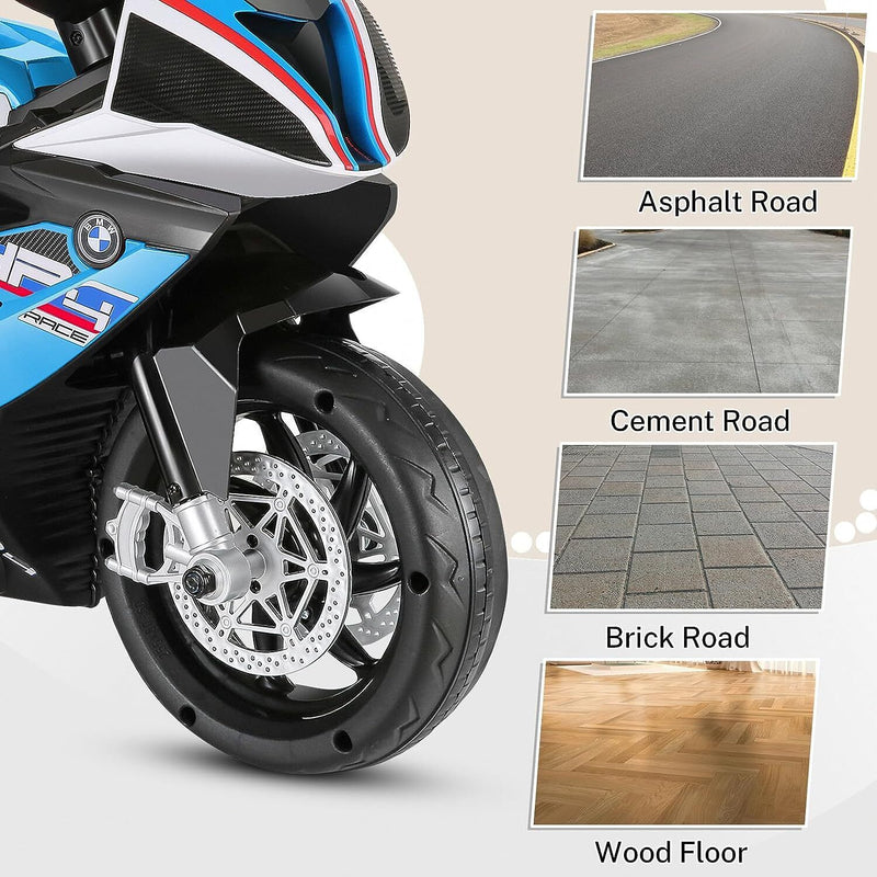 Licensed BMW 12V Battery Powered Electric Ride-On Motorcycle for Kids