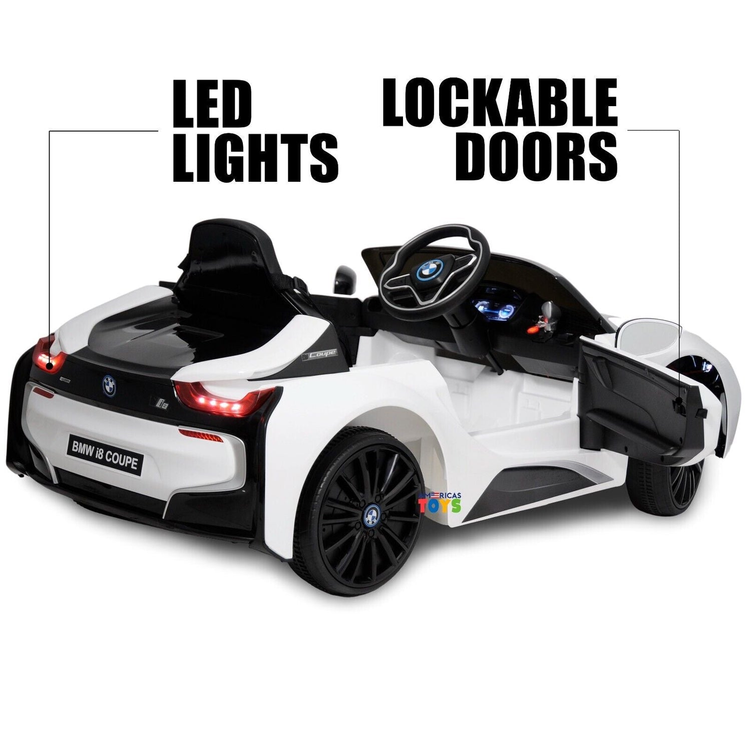 Licensed BMW 12V RC Ride-On Coupe for Kids with MP3 Player - Available in Multiple Colors