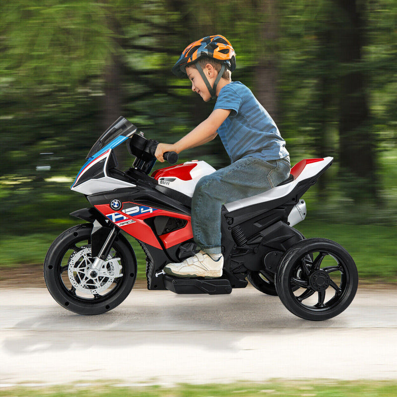 Licensed BMW 3-Wheel Electric Ride-On Motorcycle for Kids with Lights
