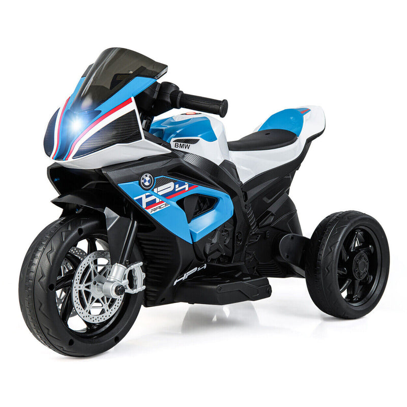 Licensed BMW 3-Wheel Electric Ride-On Motorcycle for Kids with Lights