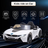 Licensed BMW I8 Coupe 12V Battery Powered Ride On Car for Kids with Remote Control and MP3 Compatibility