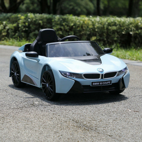 BMW I8 Electric Blue Kids Ride-On Car with Remote Control - Perfect for Christmas!