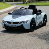 BMW I8 Electric Blue Kids Ride-On Car with Remote Control - Perfect for Christmas!