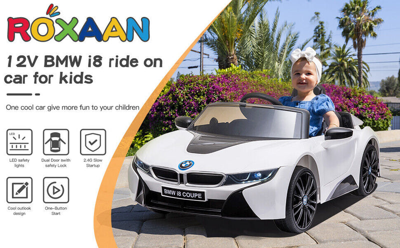 Licensed BMW I8 Electric Ride-On Car for Kids with Remote Control - Brand New!