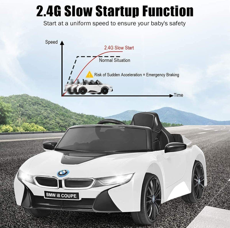 BMW I8 Electric Ride-On Car for Kids with 2.4G Remote Control and MP3 Player