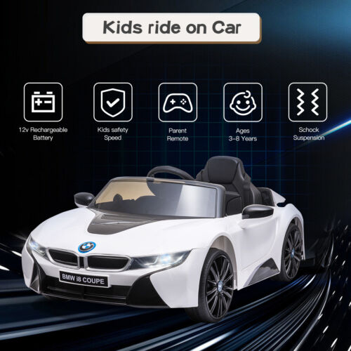 Licensed BMW I8 Style 12V Electric Ride-On Car for Kids with Remote Control