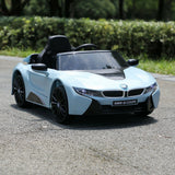 Licensed BMW i8 Style 12V Electric Ride-On Car for Kids with Remote Control, MP3 Player, and LED Lights