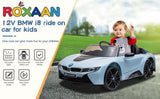Licensed BMW i8 Style Electric Ride-On Car for Kids with Remote Control and LED MP3